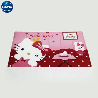 China 3D Sustainable Promotional Custom Lenticular Printed Plastic Baby PP Place Mat for sale