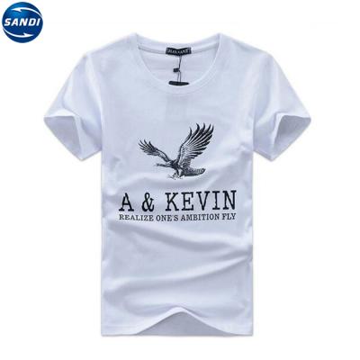 China Custom Made High Quality Breathable Logo Print Cotton T-shirt for sale