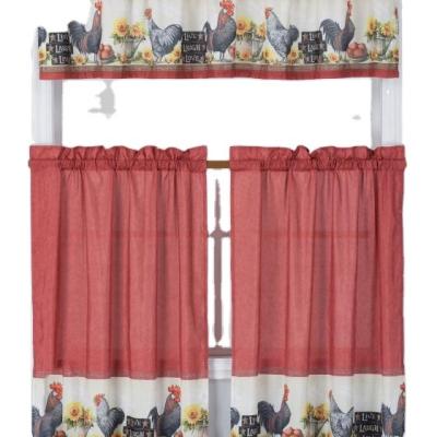 China 2020 modern wholesale hot sale cheapest curtain in kitchen printing polyester new curtain designs for window for sale