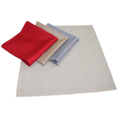 China Non Disposable Custom Imitation Hemp Plant Color Single Napkin Household Meal Pad Disposable Ultra Low Price for sale