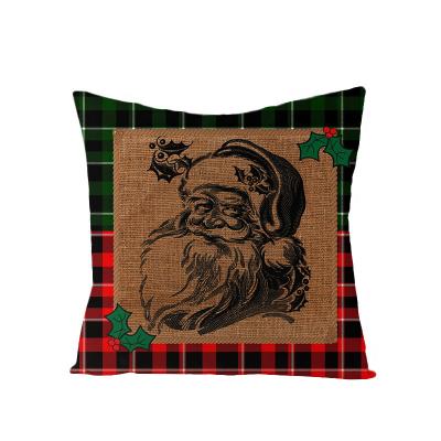 China Non-Toxic Home Printing Cartoon Pictures Pillow Cover Printed Customized Sofa Pillow Christmas Cushion Cover for sale