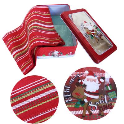 China Promotional Gift IRON GIFT CHRISTMAS BOX WITH GIFT IDEAS Low Price Custom Red Rectangular Gift Box 100% COTTON FACTORY DIRECT for sale