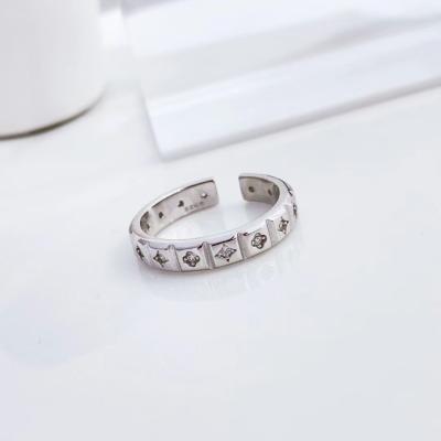 China 9JL09B FASHIONABLE Chunky Band 925 Sterling Silver Rings Jewelry for sale