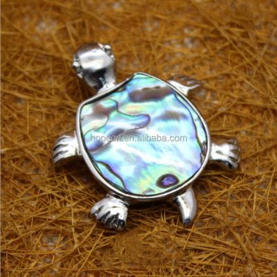 China Cute Turtle Paua Shell Simple Design BOHEMIA MOP343 Pendants for sale