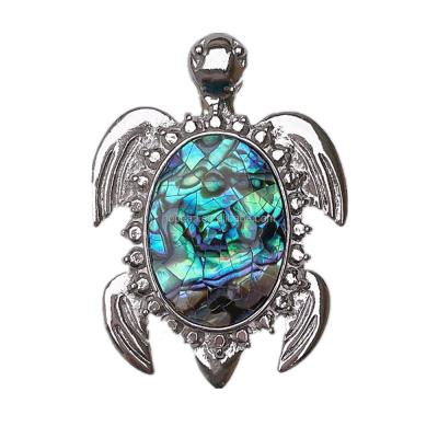 China BOHEMIA MOP342 Personality Nature Abalone Pendant Sea Shell Turtle Pendants for sale