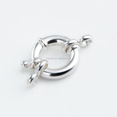 China SSK01 Springring for Necklace Bracelet Jewelry Making 925 Silver Clasp Basic Findings Spring Ring Clasp SSK01 for sale