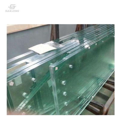 China Wholesale Court Sanjing Glass Custom Ribbed Laminated Laminated Tempered Glass 13 mm for sale