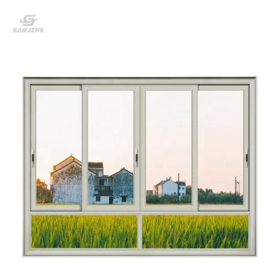 China cheap ventana hoja de vidrio Para glass folding aluminum window Sanjing windowcheap sliding screen double glazed windows in Canada for sale