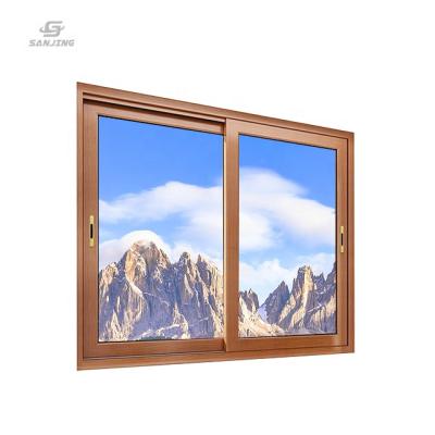 China Beautiful Glass Screen Sanjing Picture Aluminum Window And Folding Sliding Door Windows for sale