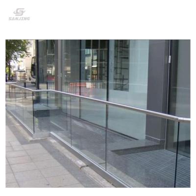 China Sanjing Glass Tempered Glass Ccc Certified Modern Aluminum Railing U Channel for sale