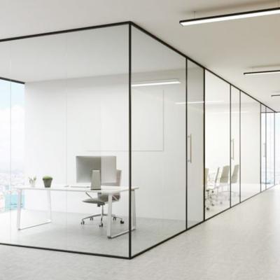 China Fine Workmanship Tempered Laminated Glass For Office Glass Walls Office Partition for sale