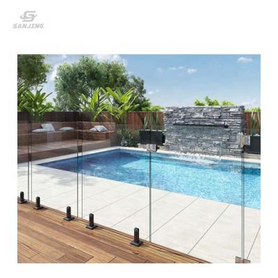 China Modern Sanjing Tempered Glass Swimming Pool Fencing 12 Australian standard12mm High Glass Fencing for sale