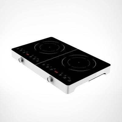 China Household Custom Restaurant Induction Cooker Dual 2000W 220V Cooktop Electric Touch Control Induction Cooker for sale