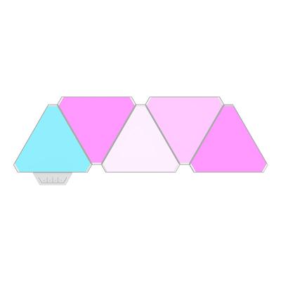 China Modern Lights Panels Led Gaming Wall Lights Panels Nano Hexagon Triangle Light Panels Dancing to Google Amazon Alexa Play and Music for sale