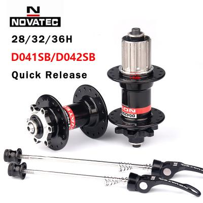 China Novatec D041SB D042SB 4 MTB Aluminum Alloy QR 28 Gear Hub 32 36 Hole 8/9/10/11 Speed ​​Disc Card Brake Mountain Bike Hub for sale