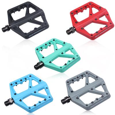 China BMX RACEWORK Bicycle Pedal Nylon Fiber Ultralight Joint Ultralight Palin Slanted Off-Road Foot for sale