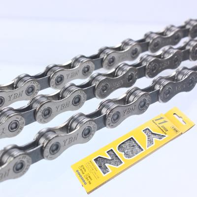 China High Quality Silver YBN 116 Chain Link 11S Mountain Bike 11 Speed ​​Bicycle Chain YBN 11S for sale