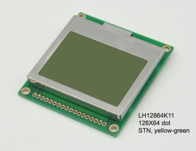 중국 주문 단색 옥수수 속 1.68 인치 세그먼트 LCD 디스플레이 128 * 64 판매용