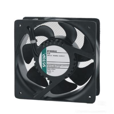 China Ventilation Cooling Ip55 6inch Waterproof 160x160x65mm All Metal Low Temperature AC Axial Fan for sale