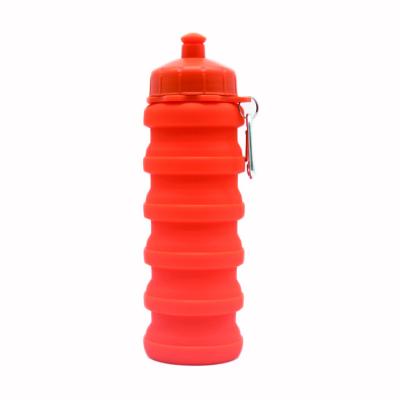 China Viable collapsible silicone sports drink collapsible water bottle pomegranate shape silicone water bottle for sale