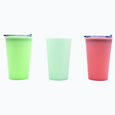 China Factory Price Viable Mug Wholesaler Drinkware Silicone Heat Resistant Mug With Lid for sale