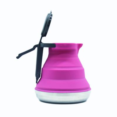 China Factory Direct Selling Viable Collapsible Portable Silicone Collapsible Travel Kettle for sale