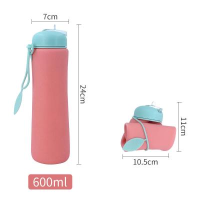 China Viable Free Wholesale Silicone Kids Portable Collapsible Sports Water Bottle for sale