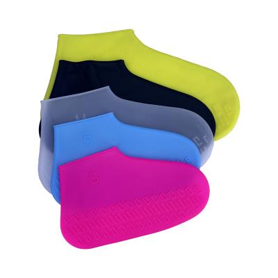 China Amazon Recyclable Portable Reusable Anti-sand Shoe Raincoat Cover Silicone Non-slip Waterproof Shoe Covers for sale