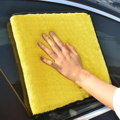 China XIAOAO safe for children the manufacturer directly sells the two-color high-density coral double-sided velvet thickened car cleaning towel for sale