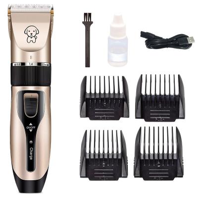 China Viable High Quality Low Noise Rechargeable Pet Dog Hair Trimmer Usb Professional Pet Grooming Tool Clippers for sale