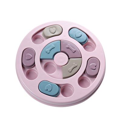 China Sustainable Interactive Slow Feeding Toys, Pet Training Games Feeder With Non Slip, Improve IQ Puzzle Bowl For Puppy Pet for sale