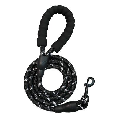 China Durable Durable Braided Nylon Round Rope Dog Pet Leash Reflective Soft Pet Handle Outdoor Sports for sale