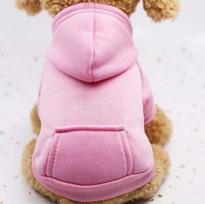 China Viable New Arrival Fashionable Cotton, Solid Color Teddy Sports Hoodie Dogs Jacket Coat Clothing Pet Fabric for sale