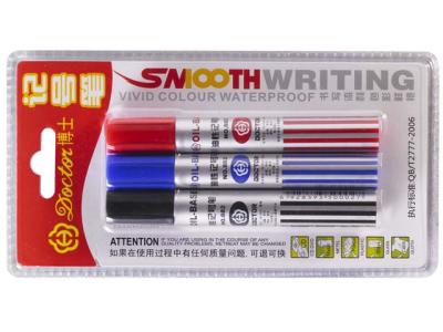 China dollar store selling blister card packing permanent marker pen for sale