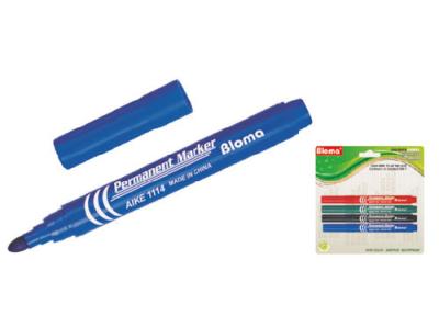 China blue color alcohol based permanent marker for office use for sale