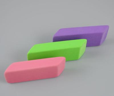 China colorful beveled promotional eraser, normal size or jumbo size from china factory for sale