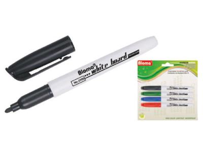 China printed felt tip black color whiteboard marker in blister card packing for sale