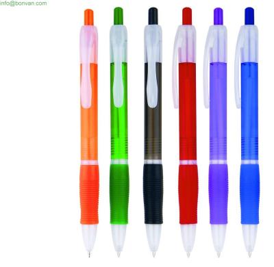 China Custom logo promotional factory pen,frosted plastic ballpoint pen for sale