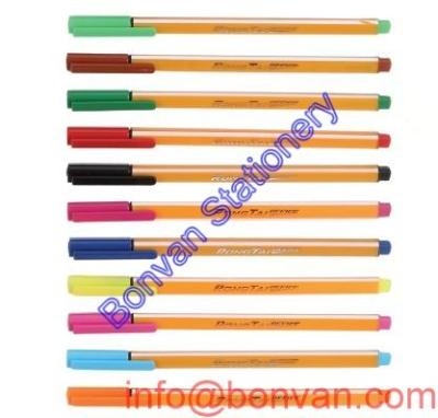 China triangular stripped fineliner pen, fine liner drawing pen,stationery fine art pen for sale