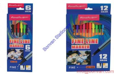 China gift colored box packed fineliner set,fashion colored fineliner marker pen,fine art pen for sale