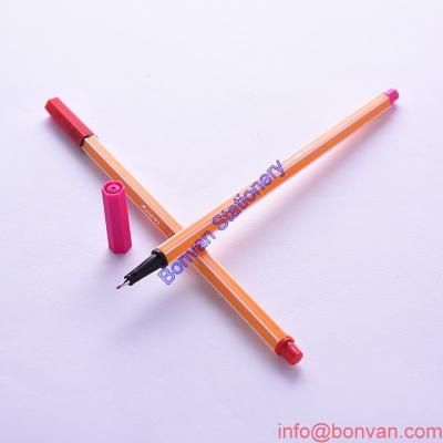 China 0.4mm colorful fineliner pen,Graphic Fineliner,yellow color fine line marker pen for sale