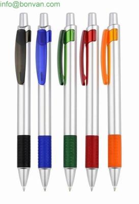 China China manufacture professional ball pen producer,silver body plastic ball pen for sale