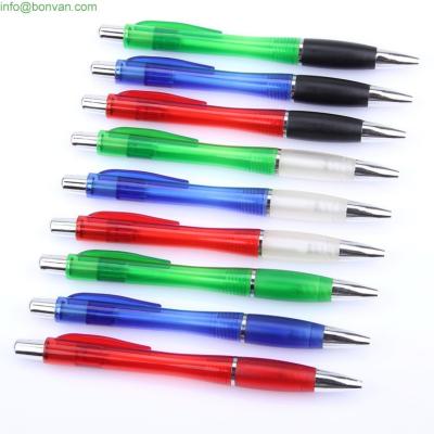 China clear barrel logo printed souvenir gift pen,promo gift printed logo brand pen for sale