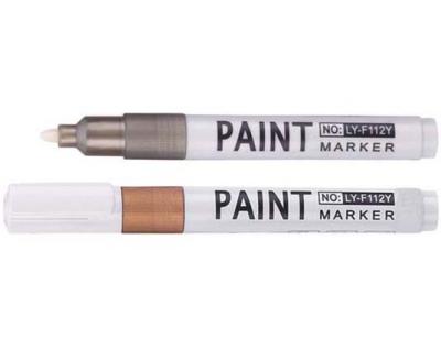 China quick dry ink golden and silver paint marker,oil ink paint marker pen from china factory for sale