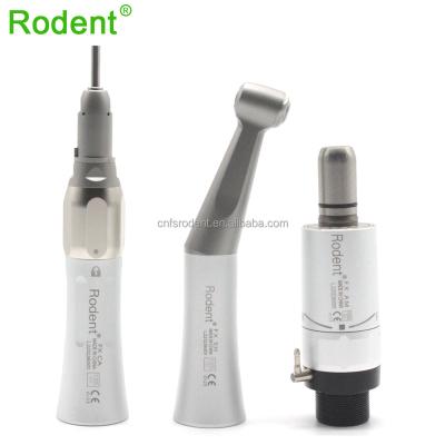 China Metal Competitive Price Dental Handpiece Set N Low Speed ​​Type FX Contra angle and straight handpiece 2/4 holes air motor for sale