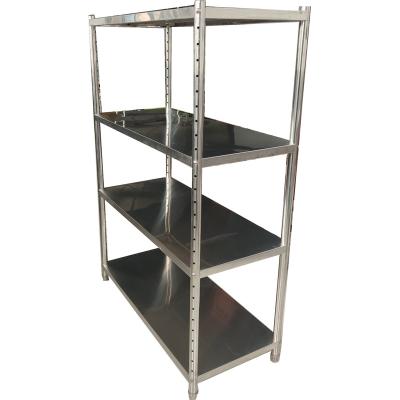 China Corrosion Protection Chinese Factory Vegetable Kitchen For Microwave Stainless Steel Metal Warehouse Storage Rack Shelf Shlf for sale