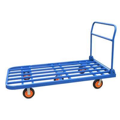 China China factory directly cheap hand trolley easy folding trolley warehouse mobile cart for sale