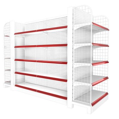 China Hot Sale Factory Wholesale Price Single Sided Gondola Shelves Supermarket Rack Supermarket Shelves for sale