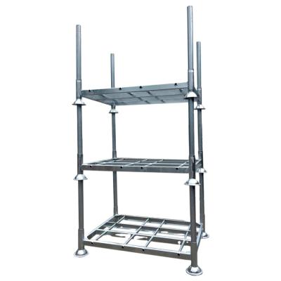 China Corrosion Protection Heavy Duty Industrial Warehouse Metal Steel Storage Mail Pallet Vertical Stackable Racks for sale