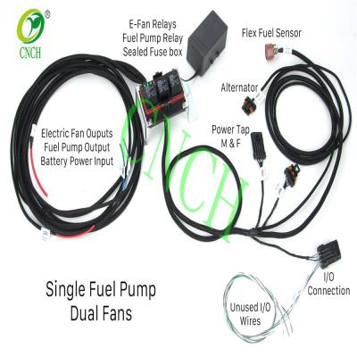 China Automotive relays and fuses for electric and fuel pump fans with connections directly plug in EFI wiring for sale